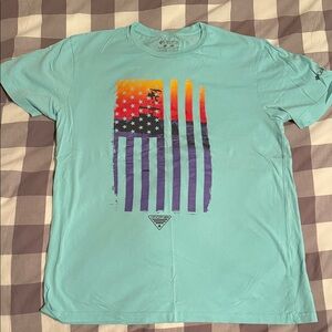 Columbia Turquoise Graphic Tee